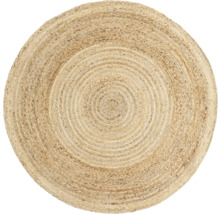 Rond vloerkleed van jute