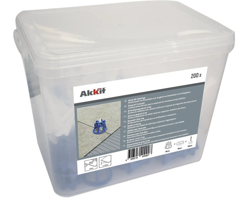 Akkit Tegel Levelling Systeem Starter-Kit 1,5 mm voeg Akkit Tegel Levelling Systeem Starter-Kit 1,5 mm voeg