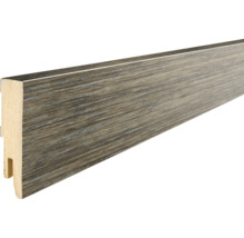 Plint met houten structuur