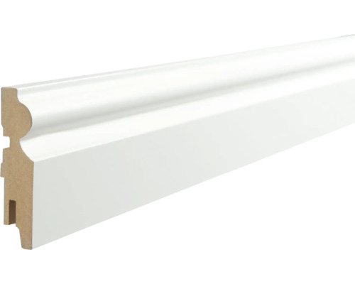 Wandplint, wit gecoat