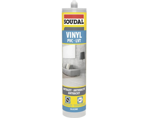 Soudal Vinyl PVC LVT siliconen in antraciet