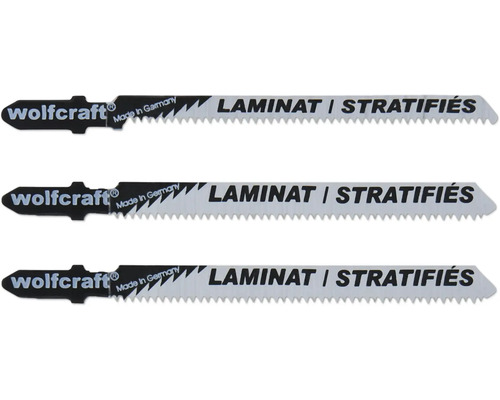 Wolfcraft decoupeerzaagbladen voor laminaat, 3 stuks