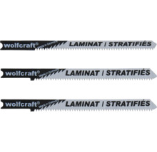 Close-up van Wolfcraft decoupeerzaagbladen voor laminaat