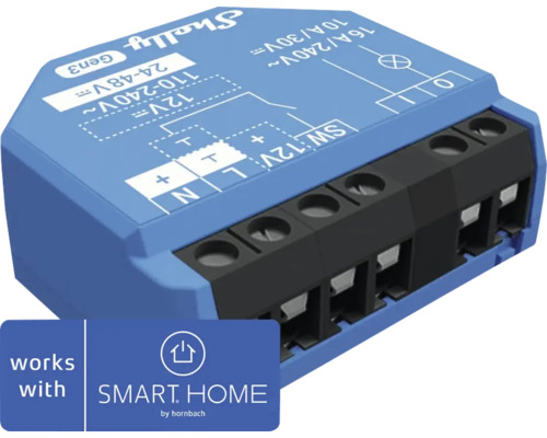 Shelly Gen3 Smart Home relais voor domotica