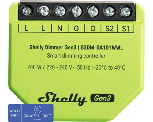 Shelly Dimmer Gen3 slimme dimcontroller