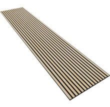 Houten paneel met lamellenstructuur voor wand- en plafondbekleding