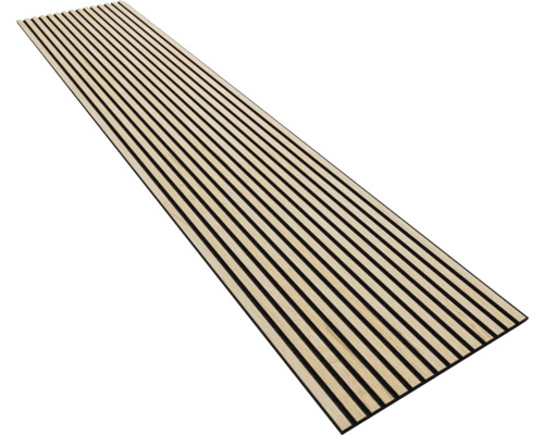 Houten paneel met lamellenstructuur voor wand- en plafondbekleding