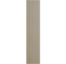 Houten paneel met verticale lamellen voor wanddecoratie