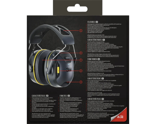 3M WorkTunes gehoorkap met Bluetooth technologie en USB-C laadaansluiting