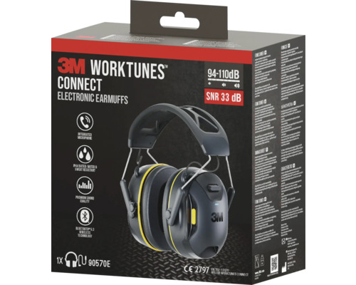 3M WorkTunes Connect elektronische oorkap in verpakking