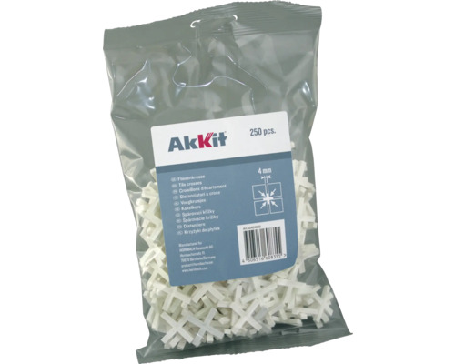 Verpakking tegelkruisjes, 4 mm, 250 stuks