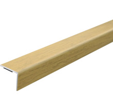 Hoekprofiel van kunststof met houtdecor