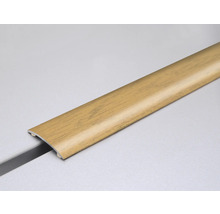 Houtkleurige overgangsstrip voor vloerbedekking