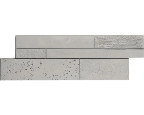 Decoratieve plaat van steenmateriaal met diverse oppervlaktestructuren