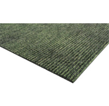 Groene schoonloopmat met streepmotief