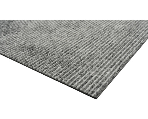 Grijs tapijt met ribbelstructuur