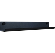 Zwarte wandplank van metaal