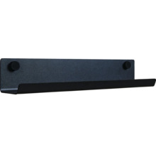 Zwarte metalen wandplank