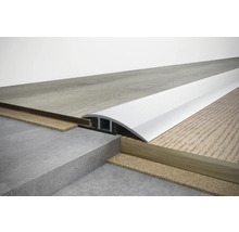 Aluminium overgangsprofiel tussen twee vloerbedekkingen