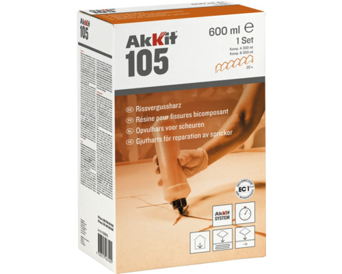 Akkit 105 scheurvulhars, verpakking van 600 ml