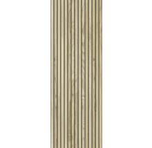 Houten paneel met lamellenstructuur