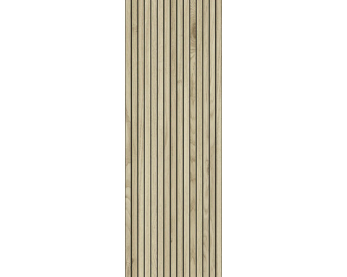 Houten paneel met verticale latten voor wand- en plafondbekleding