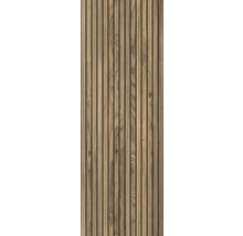 Houten paneel met verticale houten latten voor wandbekleding