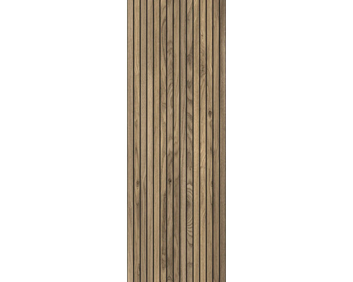 Houten paneel met verticale houten latten voor wandbekleding