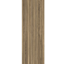 Houten paneel met lamellenstructuur