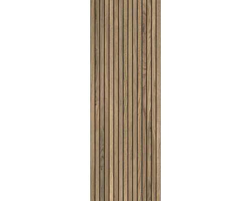 Houten paneel met lamellenstructuur