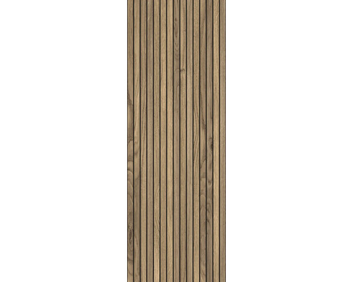 Akoestisch paneel van hout met lamelstructuur