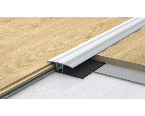 Profielstrip voor vloerbedekking tussen twee ruimtes