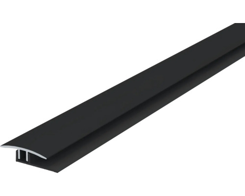 Zwart T-profiel van aluminium voor vloerinstallatie