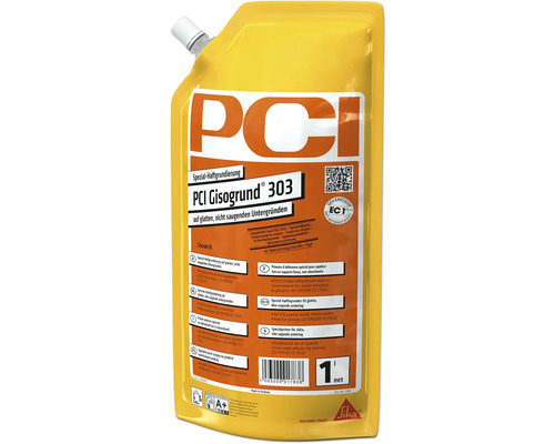 PCI Gisogrund 303 speciale hechtprimer voor gladde, niet-zuigende oppervlakken in een verpakking van 1 liter