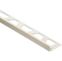 Getextureerd tegelprofiel van aluminium voor wand- en vloerafwerking.