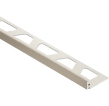 Vierkant tegelprofiel van gestructureerd aluminium met trapeziumvormige uitsparingen.