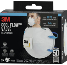 3M Cool Flow Ventiel ademhalingsmasker, FFP2-standaard