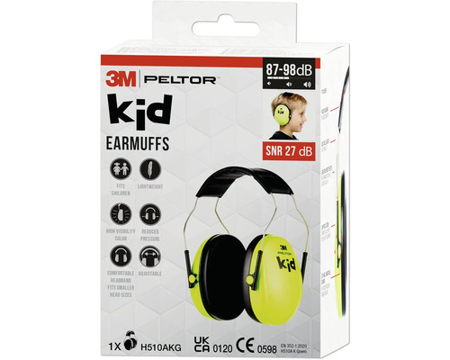 3M Peltor Kid Kapselgehoorbeschermer voor kinderen, 87 tot 98 decibel