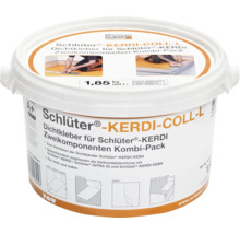 Emissiearme tweecomponenten afdichtingslijm Schlüter-KERDI-COLL-L in emmer van 1,85 kilogram voor binnen en buiten.