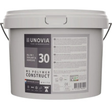 Unovia MS Polymer Construct 30 afdichtingskit en lijm voor vloer en wand, 5 kilogram, wit.