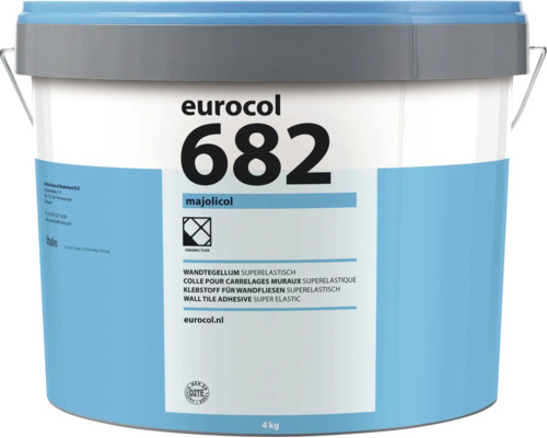 Eurocol 682 Majolicol superelastische wandtegellijm in emmer van 4 kilogram