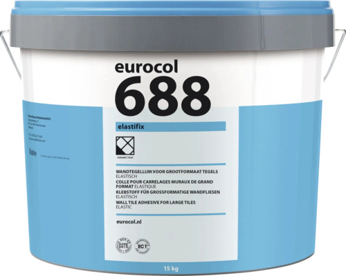 Eurocol 688 Elastifix wandtegellijm in 15 kilogram emmer voor grootformaat tegels