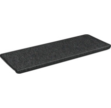 Rechthoekige trapmat met gefestonneerde rand en hoekprofiel.