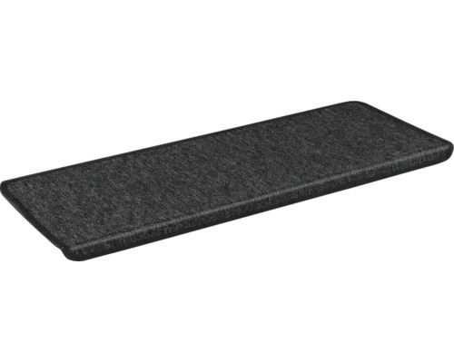 Rechthoekige trapmat met gefestonneerde rand en hoekprofiel.