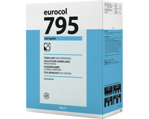 Eurocol 795 uni-quick tegellijm snelafbindend 5 kilogram zak voor wand en vloer