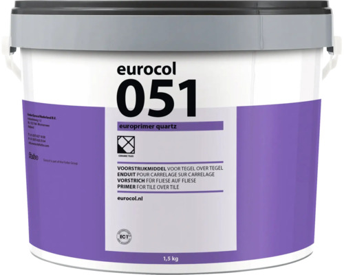 Eurocol 051 Europrimer Quartz voorstrijkmiddel voor tegel over tegel in emmer 1,5 kilogram
