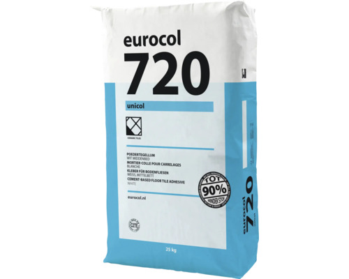 Eurocol 720 Unicol poedertegellijm 25 kilogram zak voor keramische tegels