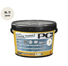 PCI Nanofug Premium flexibele voegmortel in de kleur jasmijn in emmer.