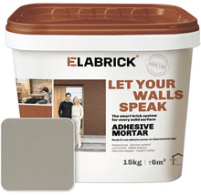 Elabrick lijmmortel 15 kg emmer voor steenstrips