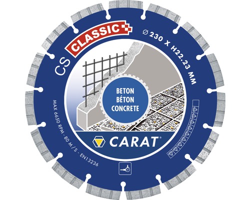 Carat CS Classic zaagblad diameter 230 millimeter voor beton